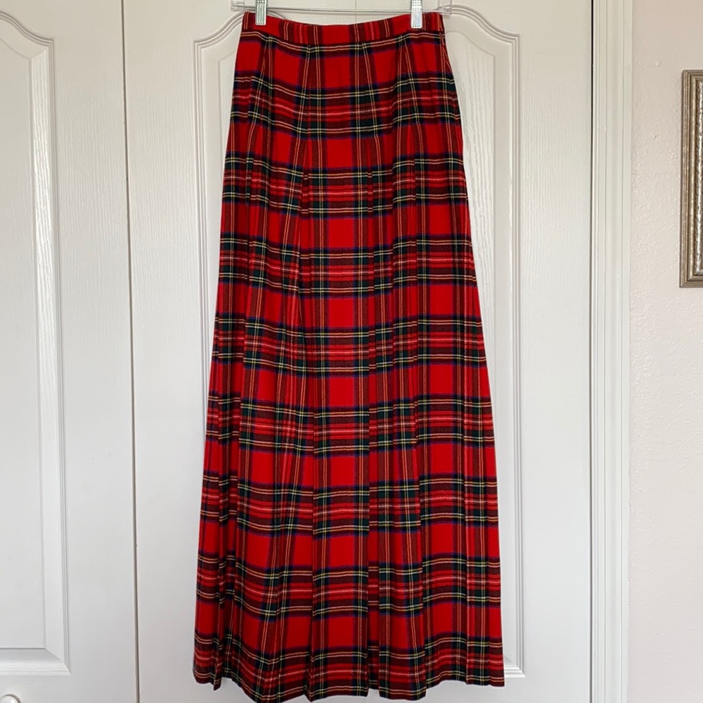 Kinloch Anderson full length wool plaid skirt. US size 10.
